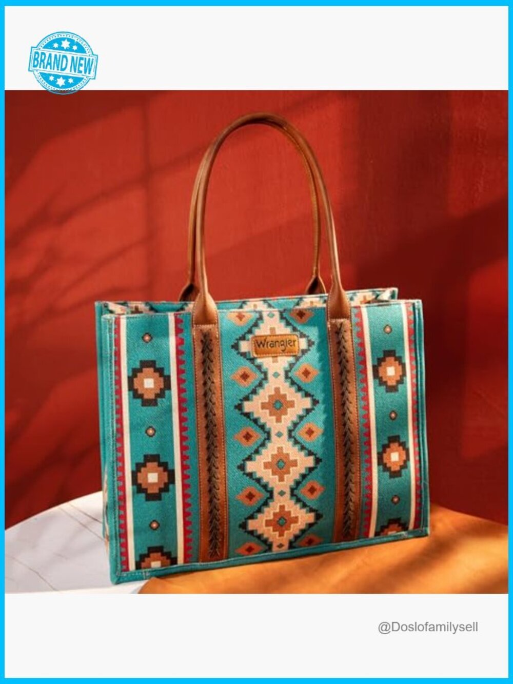 Aztec Tote Bag Boho Shoulder Purse Hobo Handbag Crossbody Turquoise Western - Picture 2 of 6